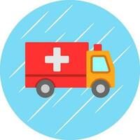 Ambulance Vector Icon Design