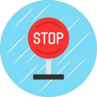 Stop Vector Icon Design