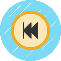Rewind Button Vector Icon Design