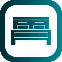 Double Bed Vector Icon Design