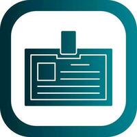 Identification card Vector Icon Design