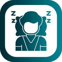 diseño de icono de vector de dormir