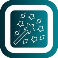 Magic Wand Vector Icon Design