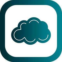 Fluffy Cloud Vector Icon Design