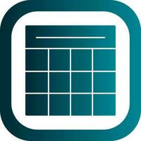 Table Grid Vector Icon Design