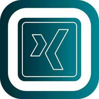 Xing Logo Vector Icon Design