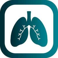 diseño de icono de vector de pulmones