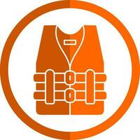 Life vest Vector Icon Design