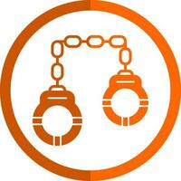 Handcuffs Vector Icon Design