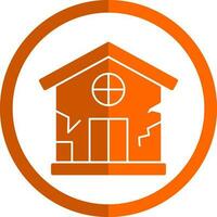 Damage House Vector Icon Design