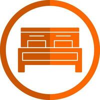 Double Bed Vector Icon Design