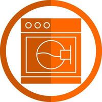 Washing Machine Vector Icon Design