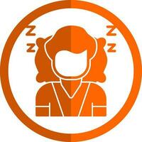 diseño de icono de vector de dormir