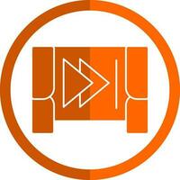 Step forward Vector Icon Design