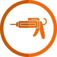 Caulk gun Vector Icon Design