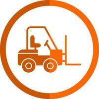 Forklift Vector Icon Design