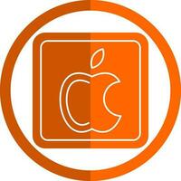 manzana logo vector icono diseño