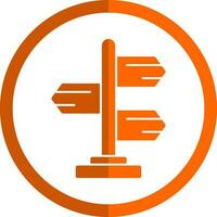 Signpost Vector Icon Design