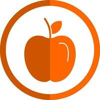 Apple fruit Vector Icon Design