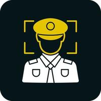 Face recognition Vector Icon Design