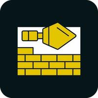 Brick Plastering Vector Icon Design