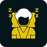 diseño de icono de vector de dormir