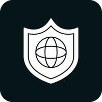 diseño de icono de vector de protección global