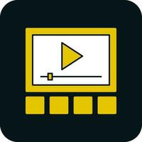 Video player Vector Icon Design