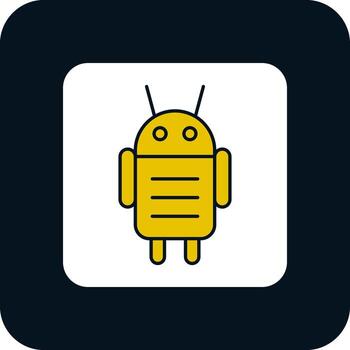 androide personaje vector icono diseño