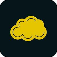 Fluffy Cloud Vector Icon Design