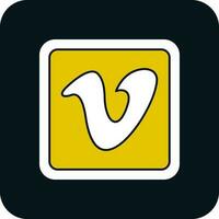 vimeo cuadrado logo vector icono diseño
