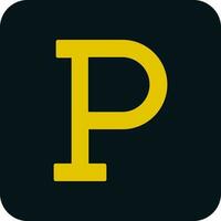 Letter P Vector Icon Design