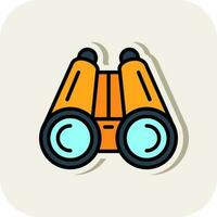 Binoculars Vector Icon Design