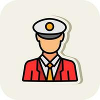 Pilot Vector Icon Design