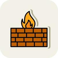 Firewall Vector Icon Design