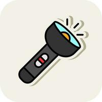 Flashlight Vector Icon Design