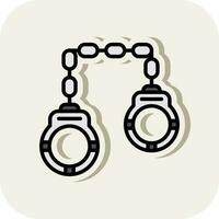 Handcuffs Vector Icon Design