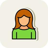 Girl Vector Icon Design