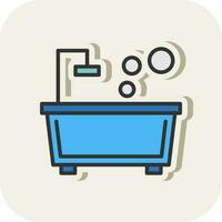 diseño de icono de vector de baño