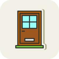 Front Door Vector Icon Design