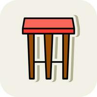 Stool Vector Icon Design