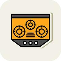 Electric Stove Vector Icon Design