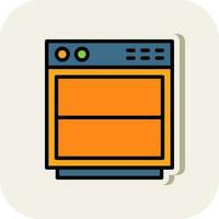 Dishwasher Vector Icon Design