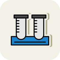 Test tubes Vector Icon Design