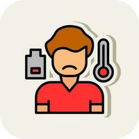 Sick boy Vector Icon Design