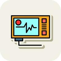 Ecg reading Vector Icon Design