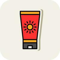 Sun block Vector Icon Design