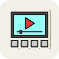 Video player Vector Icon Design