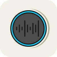 Sound waves Vector Icon Design