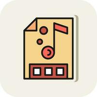 Music file Vector Icon Design
